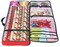 Christmas Wrapping Paper Storage Bag with Pockets | Gift Wrap Organizer Container | 37” x 14” x 4” | Underbed Durable Box Made of 600D Oxford Material (Red)